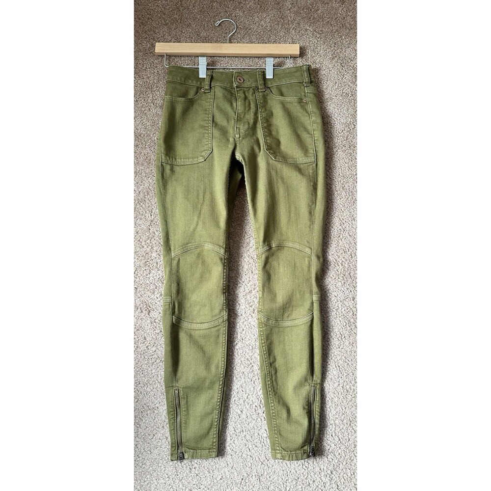 Pilcro & The Letterpress by Anthrologie Olive Green Denim Legging 26